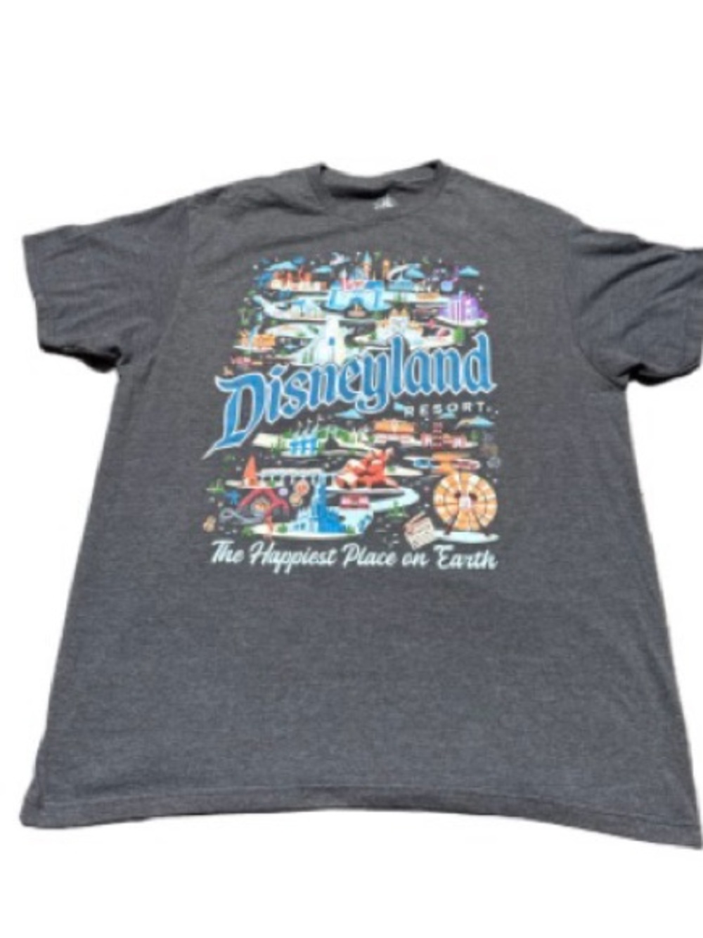 Disney Gray Heather Castle Logo Tee